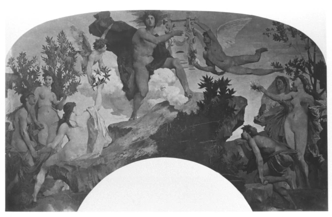 Apollon recevant la lyre - peinture de Elie Delaunay - Louis-Emile Durandelle