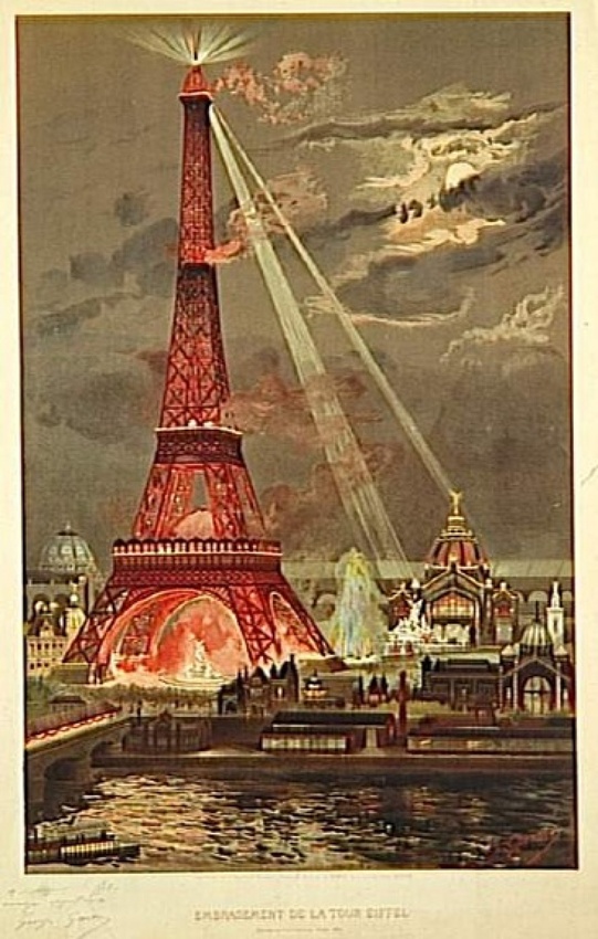 Georges Garen - Embrasement de la Tour Eiffel
