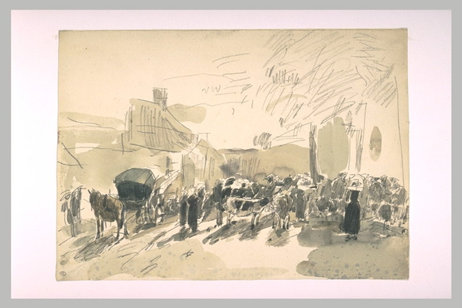 Eugène Boudin - Foire à Daoulas