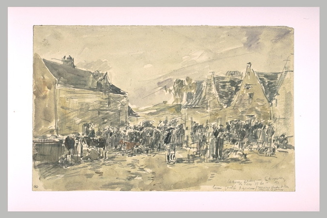 La Rade de Villefranche - Eugène Boudin | Musée d'Orsay