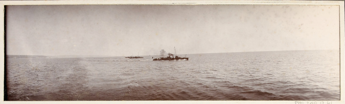 Philippe d' Orléans - Vue prise du yacht du duc d'Orléans : 3 bateaux