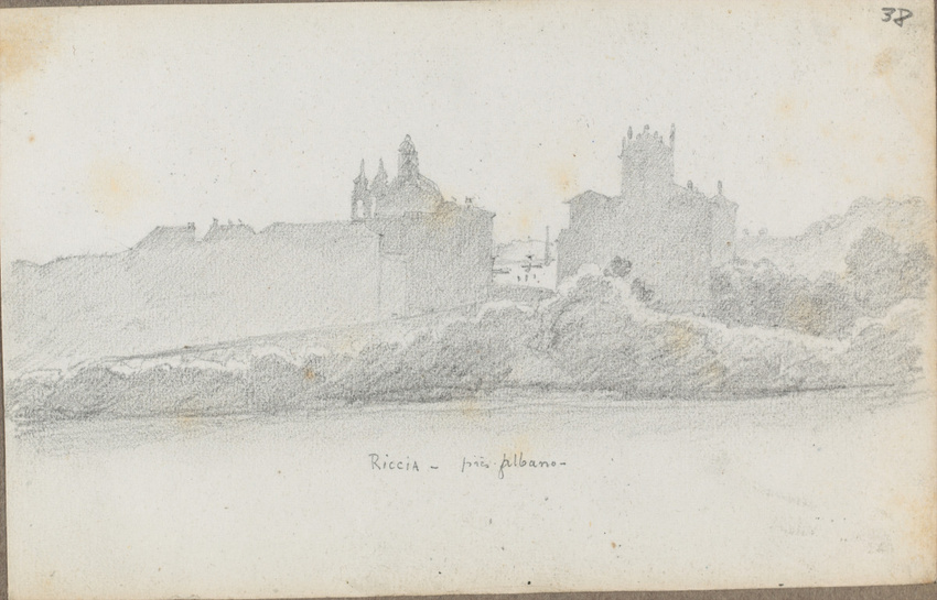 Louis Boitte - Ariccia, vue du site et du village