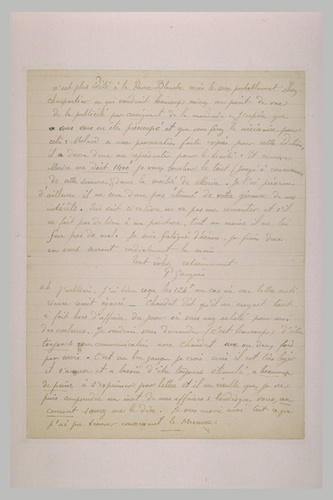 Paul Gauguin - Février 1898, (Tahiti), à Daniel de Monfreid (deuxième feuillet)