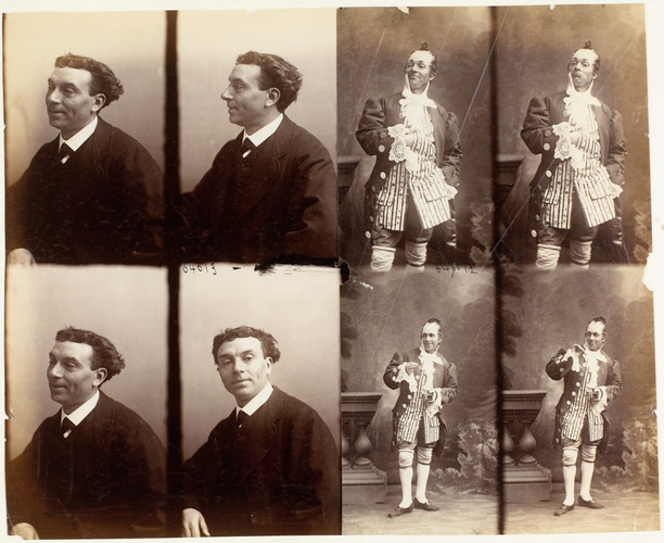 André Adolphe Eugène Disdéri - M. Bonnet en huit poses, quatre assis, quatre en ...