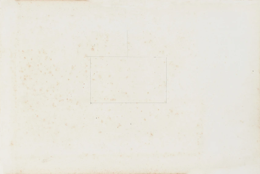 Enguerrand du Suau de la Croix - Dessin de rectangle, vide