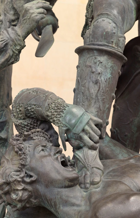 Gérôme exécutant "Les Gladiateurs". Monument à Gérôme - Jean-Léon Gérôme