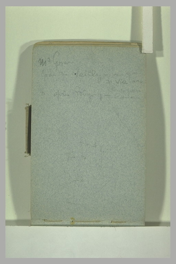 François Pompon - Annotations manuscrites et croquis illisible