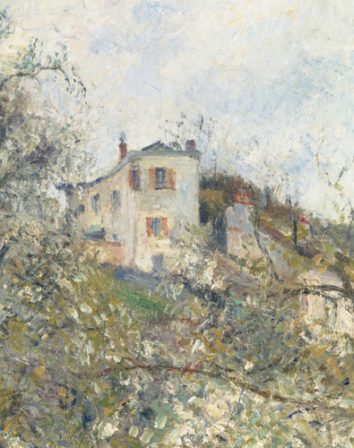 絵画 Camille Pissarro Printemps, Pruniers en Printemps. Pruniers en fleurs - Camille Pissarro | Musée d'Orsay