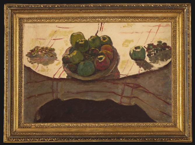 Pierre Bonnard - Assiette de pommes sur une table