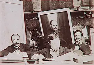 Atelier du grand maître Mucha, 1896/1906, mon père Jules Bocquin - Anonyme