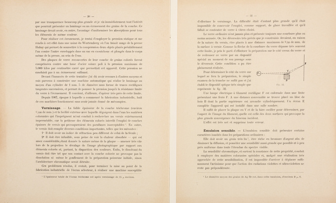 Louis Lumière - Notice sur les titres et travaux de Monsieur Louis Lumière