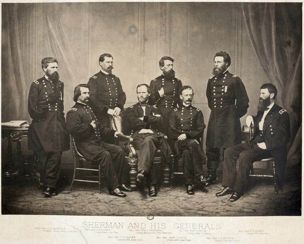 George N. Barnard - Sherman and his generals