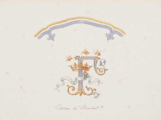 Emile Gallé - Chiffre F Château de Chambord