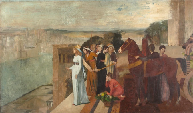 Edgar Degas - Sémiramis construisant Babylone