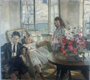 Lucien Simon - Jour d'été, portrait de mes enfants