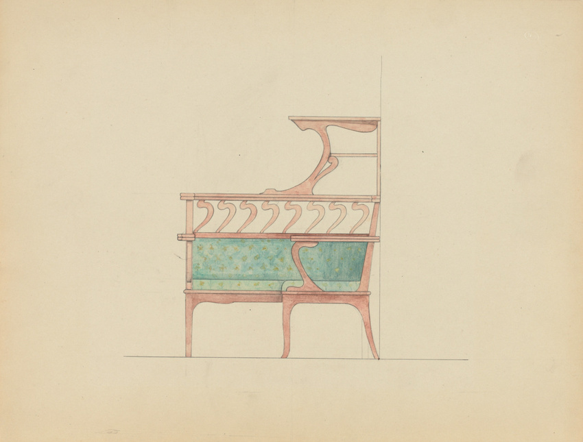 Eugène Belville - Banquette d'angle