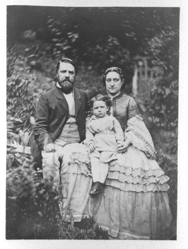 Achille Bonnuit - Famille au jardin