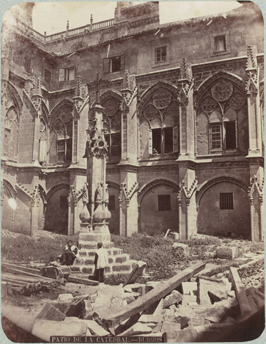 Juan Laurent - Burgos, patio de la catedral