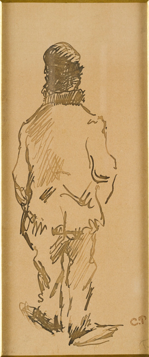 Camille Pissarro - Figure d'homme vu de dos