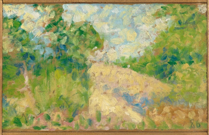Georges Seurat - Paysage rose