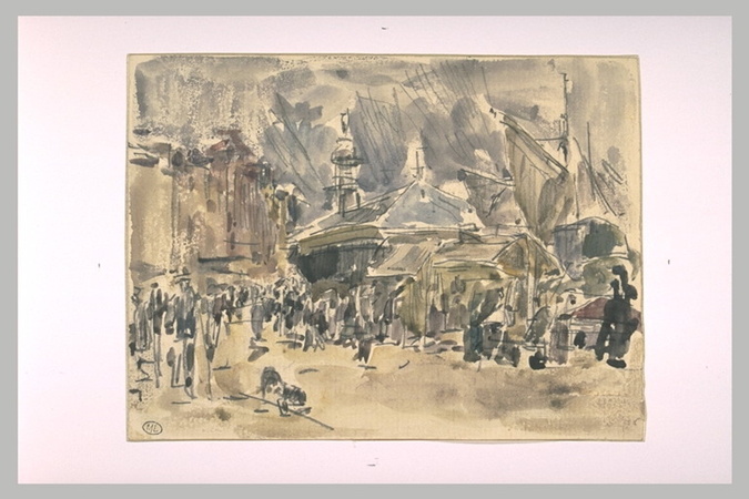 La rade de Villefranche - Eugène Boudin | Musée d'Orsay