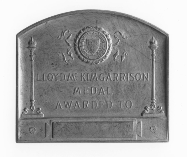 Victor David Brenner - Medal Awarded to LLoyd Mc Kim Garrison