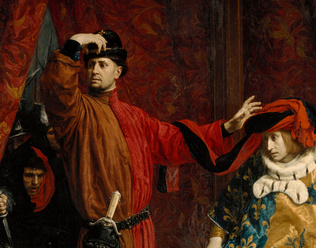 Lucien Mélingue - Le Prévôt des marchands Etienne Marcel et le dauphin Charles
