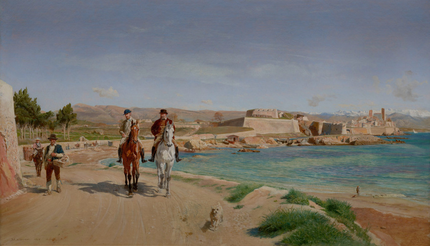Ernest Meissonier - Antibes. La promenade à cheval