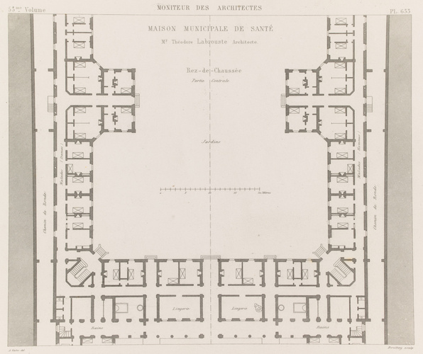 Boullay - Maison municipale de santé - rez-de-chaussée - Théodore Labrouste, arc...
