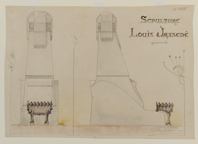 Hector Guimard - Issy-les-Moulineaux, cimetière d'Issy-les-Moulineaux, sépulture...