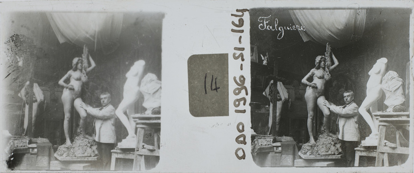 Anonyme - Atelier de sculpteur : Falguière