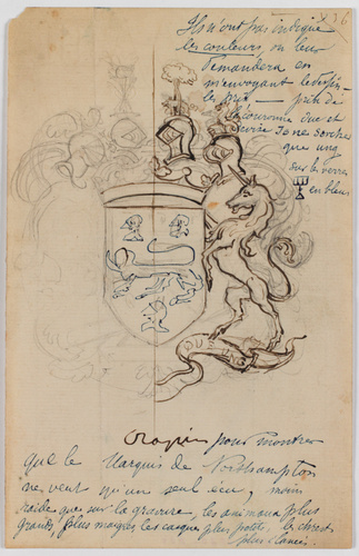 Emile Gallé - Armoiries du marquis de Northampton