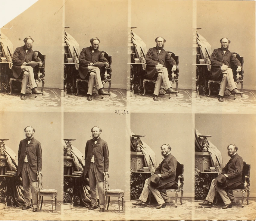 André Adolphe Eugène Disdéri - M. Cranford en huit poses