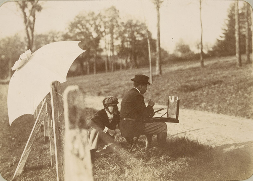 Gustave Popelin - Une étude dans le parc, Le Magnet
