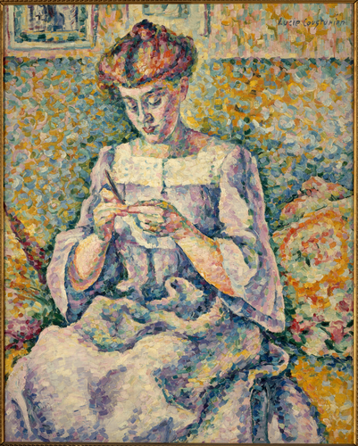 Lucie Cousturier - Femme faisant du crochet