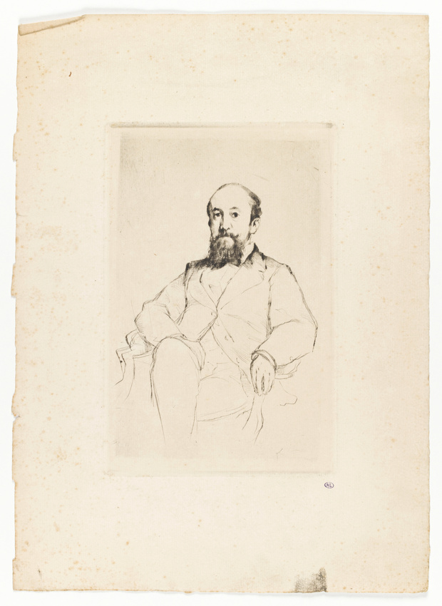 Marcellin Desboutin - Portrait de Jules Claretie