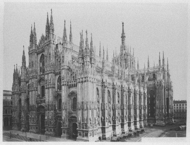 Anonyme - Milano - La Cattedrale dal Palazzo Reale