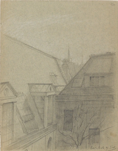 Louis Boitte - Vue des toits de l'Ecole des Beaux-Arts