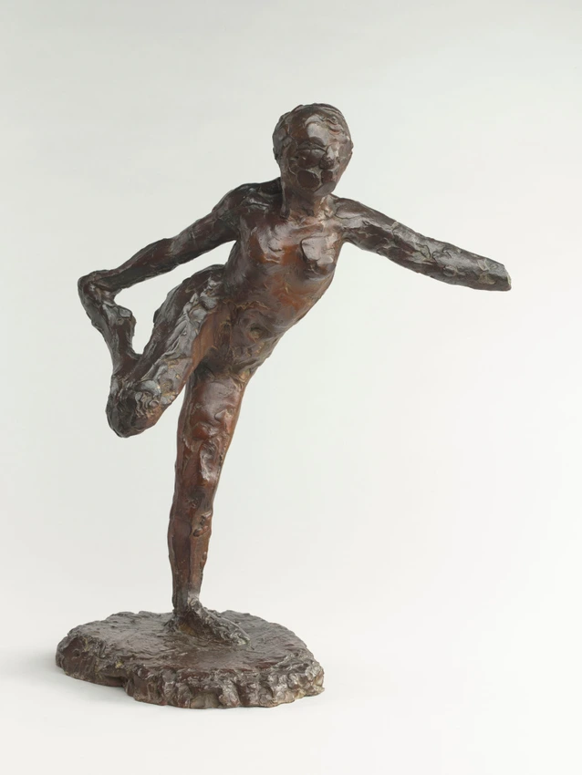 Danseuse tirent son bras' - sculpture by Edgar Degas at the Musée