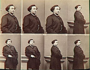 André Adolphe Eugène Disdéri - M. Christian en huit poses, trois assis, cinq en ...