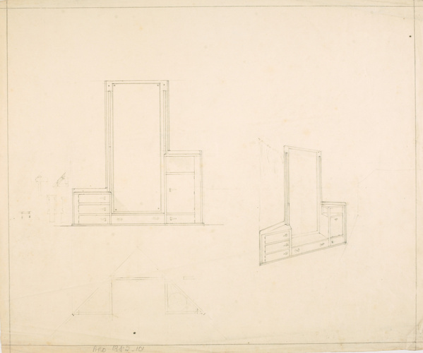 Henry Van de Velde - Projet d'armoire