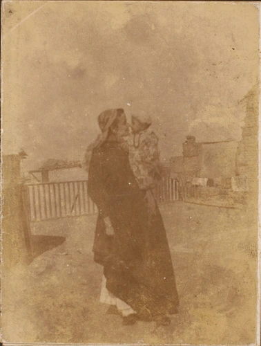 Emile Bernard - Femme portant un enfant