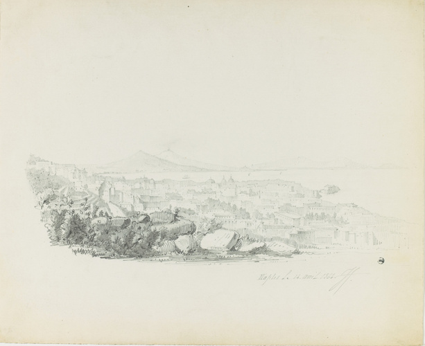 Juste Lisch - Vue de la baie de Naples
