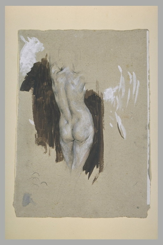Mariano Fortuny y de Madrazo - Etude de femme nue, de dos
