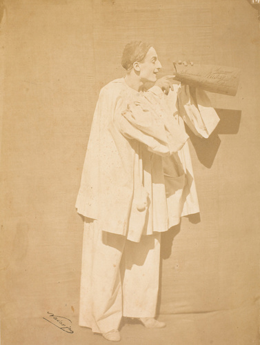 Adrien Tournachon - Pierrot ouvrant une enveloppe
