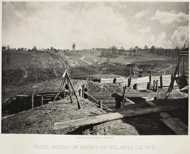 George N. Barnard - Rebel Works in front of Atlanta, GA, N°5