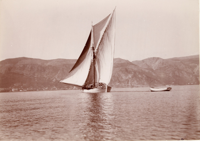 Anonyme - Voilier en rade de Beaulieu