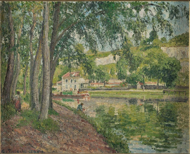Moret, le canal du Loing - Camille Pissarro