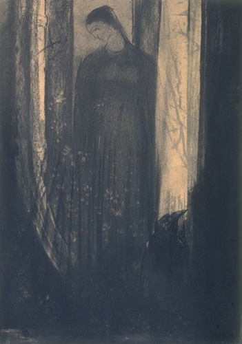 Tête de jeune femme, de profil à gauche - Odilon Redon | Musée d'Orsay