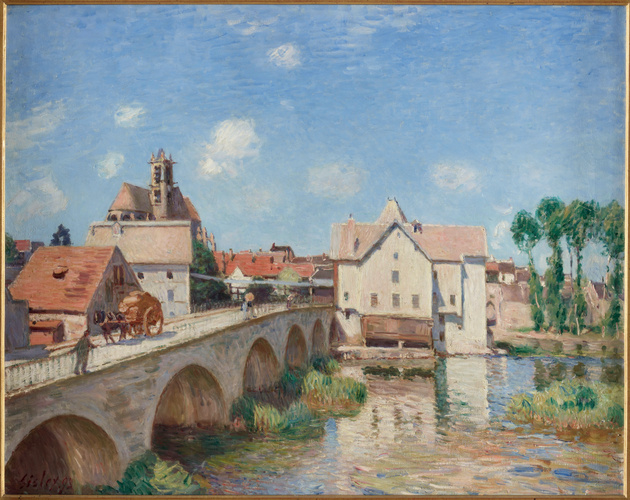 アルフレッド・シスレーL'ALLEE DES PEUPLIERS A MORET Allée de peupliers aux environs de Moret-sur-Loing - Alfred